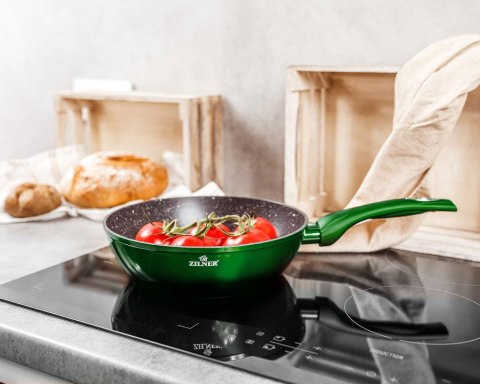 GARNKI z POWŁOKĄ GRANITOWĄ 15 ELE. ZILNER EMERALD NOIR ZL-8521