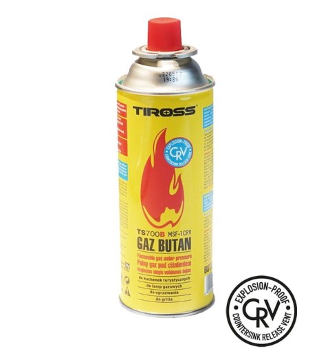 GAZ NABÓJ GAZOWY / PRZECIWYBUCHOWY SYSTEM CRV / KARTUSZ 227g / TYP MSF-1a TIROSS TS-700B