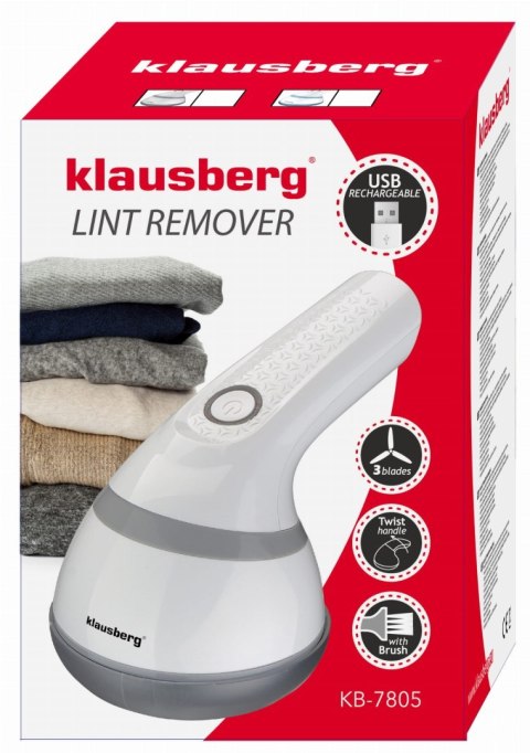 GOLARKA ELEKTRYCZNA DO UBRAŃ ODZIEŻY SWETRÓW AKUMULATOROWA KLAUSBERG KB-7805