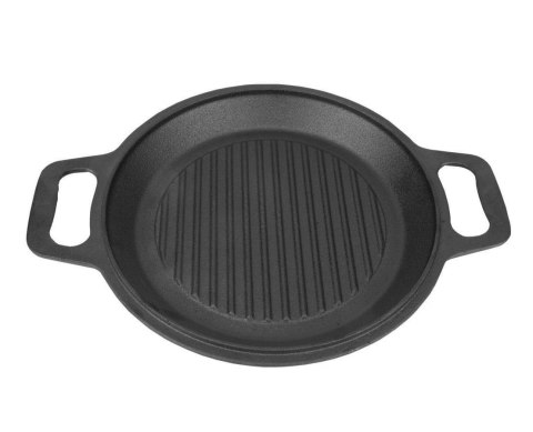 KOCIOŁEK ŻELIWNY MYŚLIWSKI 11L Z PATELNIĄ GRILLOWĄ ROSSNER PMP211