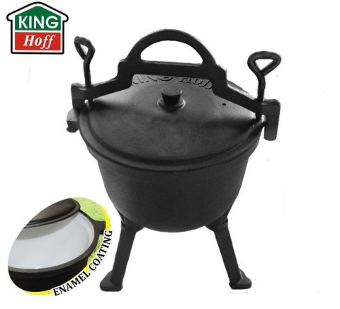 KOCIOŁEK ŻELIWNY MYŚLIWSKI 4L EMALIOWANY KiNGHOFF KH-2241