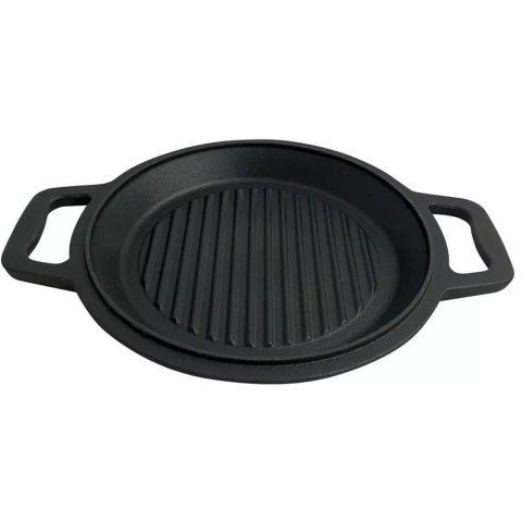 KOCIOŁEK ŻELIWNY MYŚLIWSKI 5.0L Z PATELNIĄ GRILL 2 W 1 KINGHOFF KH-1732