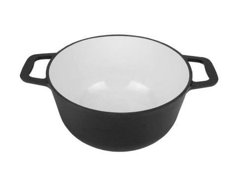 KOCIOŁEK ŻELIWNY MYŚLIWSKI 8L EMALIOWANY Z PATELNIĄ GRILLOWĄ ROSSNER MK-204