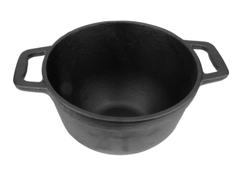 KOCIOŁEK ŻELIWNY MYŚLIWSKI 8L Z PATELNIĄ GRILLOWĄ ROSSNER MK-203