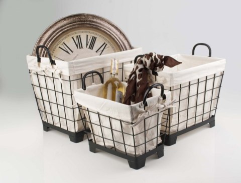 KOMPLET 3 KOSZY O RÓŻNYCH ROZMIARACH LOUIS MONDEX HTOP4610