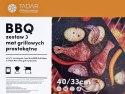 KOMPLET 3 MAT GRILLOWYCH BBQ 40 X 33 CM MATY NIEPRZYWIERAJĄCE PTFE TADAR TD-2185