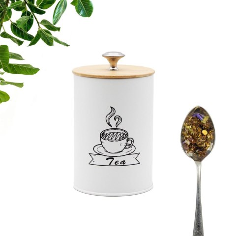 KOMPLET 4 POJEMNIKÓW KAWA HERBATA CUKIER SÓL 16X9,5CM BRUNBESTE BB-2674 (NAPISY ENG)