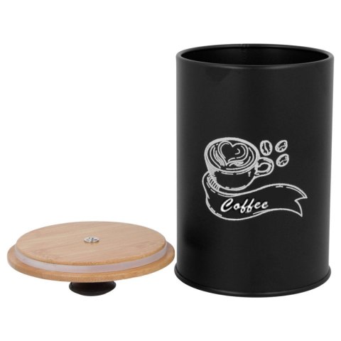 KOMPLET 4 POJEMNIKÓW KAWA HERBATA CUKIER SÓL 16X9,5CM BRUNBESTE BB-2675 (NAPISY ENG)