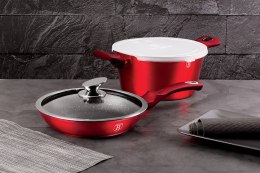 KOMPLET GARNKÓW 3-ele 24cm BERLINGER HAUS METALLIC BURGUNDY LINE BH-6779