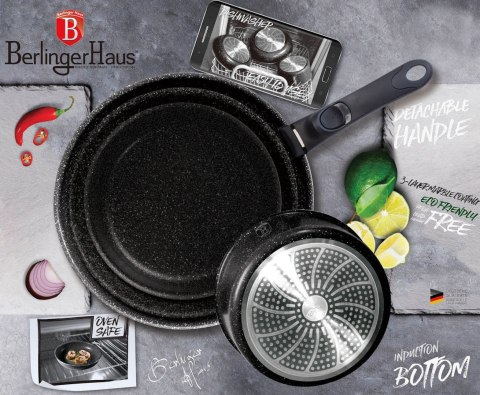 KOMPLET GARNKÓW 9-EL. CLICK & COOK BERLINGER HAUS METALLIC LINE BURGUNDY BH-6145