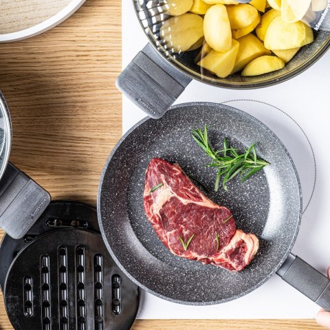 KOMPLET GARNKÓW Z MAMUROWĄ POWŁOKĄ NIEPRZYWIERAJĄCĄ 12-ELE KLAUSBERG KB-7832