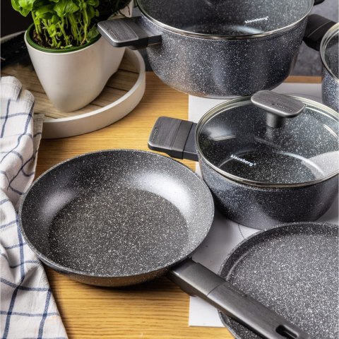 KOMPLET GARNKÓW Z MAMUROWĄ POWŁOKĄ NIEPRZYWIERAJĄCĄ 12-ELE KLAUSBERG KB-7832