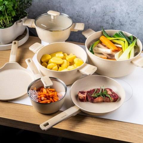 KOMPLET GARNKÓW Z MAMUROWĄ POWŁOKĄ NIEPRZYWIERAJĄCĄ 12-ELE KLAUSBERG KB-7833