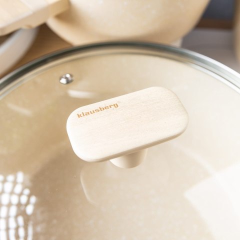 KOMPLET GARNKÓW Z MAMUROWĄ POWŁOKĄ NIEPRZYWIERAJĄCĄ 12-ELE KLAUSBERG KB-7833