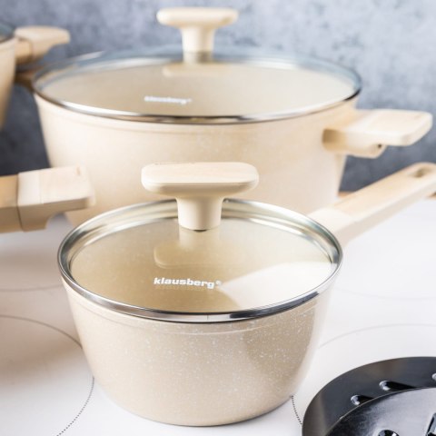 KOMPLET GARNKÓW Z MAMUROWĄ POWŁOKĄ NIEPRZYWIERAJĄCĄ 12-ELE KLAUSBERG KB-7833