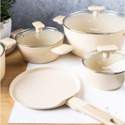 KOMPLET GARNKÓW Z MAMUROWĄ POWŁOKĄ NIEPRZYWIERAJĄCĄ 12-ELE KLAUSBERG KB-7833