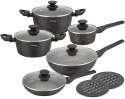 KOMPLET GARNKÓW Z MARMURKOWĄ POWŁOKĄ NIEPRZYWIERAJĄCĄ 12-ELE KLAUSBERG KB-7657