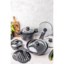 KOMPLET GARNKÓW Z MARMURKOWĄ POWŁOKĄ NIEPRZYWIERAJĄCĄ 12-ELE KLAUSBERG KB-7657