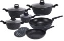 KOMPLET GARNKÓW Z MARMURKOWĄ POWŁOKĄ NIEPRZYWIERAJĄCĄ 12-ELE KLAUSBERG KB-7675