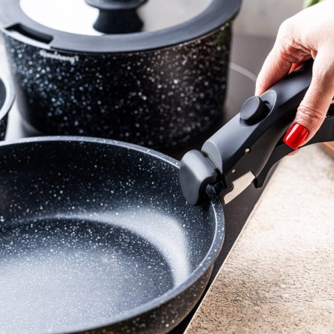 KOMPLET GARNKÓW Z MARMURKOWĄ POWŁOKĄ NIEPRZYWIERAJĄCĄ 5-ELE KLAUSBERG KB-7858