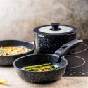 KOMPLET GARNKÓW Z MARMURKOWĄ POWŁOKĄ NIEPRZYWIERAJĄCĄ 5-ELE KLAUSBERG KB-7858