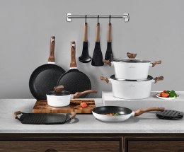 KOMPLET GARNKÓW z POWŁOKĄ MARMUROWĄ 15 EL. ZILNER WHITE LILLY ZL-8592