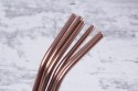 KOMPLET METALOWYCH SŁOMEK DO PICIA 6 ELEMENTÓW BERLINGER HAUS ROSE GOLD BH-2982