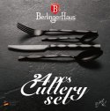 KOMPLET SZTUĆCÓW 24-EL. BŁYSZCZĄCE BERLINGER HAUS BLACK ROYAL BH-2622