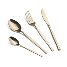 KOMPLET SZTUĆCÓW 24-ELE DLA 6 OSÓB BŁYSZCZĄCE SZAMPAŃSKIE BERLINGER HAUS BH-3064