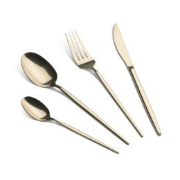 KOMPLET SZTUĆCÓW 24-ELE DLA 6 OSÓB BŁYSZCZĄCE SZAMPAŃSKIE BERLINGER HAUS BH-3067