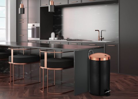 KOSZ NA ŚMIECI 12L STAL NIERDZ. BERLINGER HAUS BLACK ROSE BH-1732