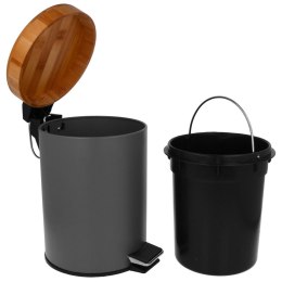 KOSZ NA ŚMIECI 3L SZARY BRUNBESTE BB-2575