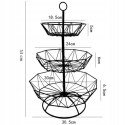 KOSZYK PATERA NA OWOCE 3-POZIOMOWA BRUNBESTE BB-3439