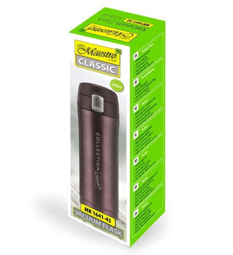 KUBEK TERMICZNY 450ml 4 KOLORY MAESTRO MR-1641-45