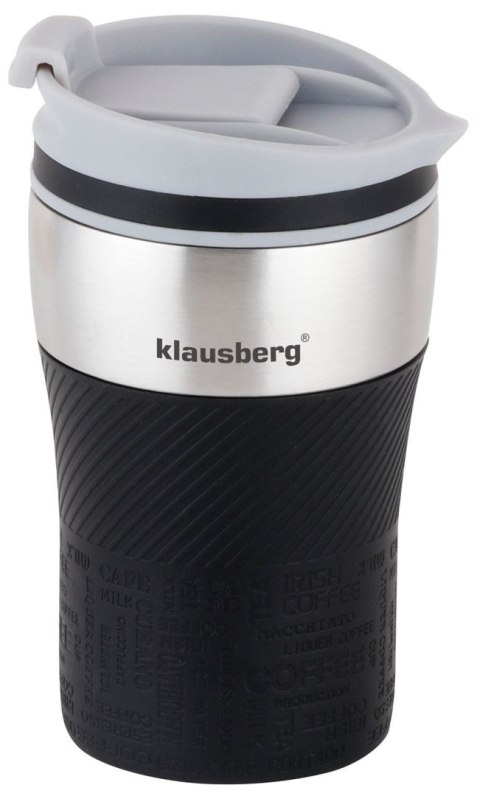 KUBEK TERMICZNY MAŁY 280ML KLAUSBERG CZARNY KB-7621