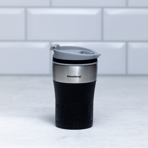 KUBEK TERMICZNY MAŁY 280ML KLAUSBERG CZARNY KB-7621