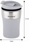 KUBEK TERMICZNY MAŁY 280ML KLAUSBERG SZARY KB-7622
