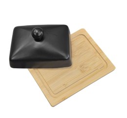 MASELNICZKA CERAMICZNA Z BAMBUSOWĄ PODSTAWKĄ BRUNBESTE BB-4502