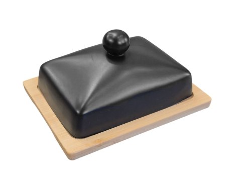 MASELNICZKA CERAMICZNA Z BAMBUSOWĄ PODSTAWKĄ BRUNBESTE BB-4502