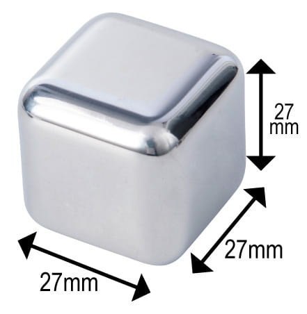 METALOWE KOSTKI DO SCHŁADANIA DRINKÓW + SZCZYPCE ZESTAW 10-ELE KLAUSBERG KB-7651