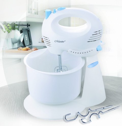 MIKSER Z MISĄ OBROTOWĄ 300W MAESTRO MR-554 BIAŁY