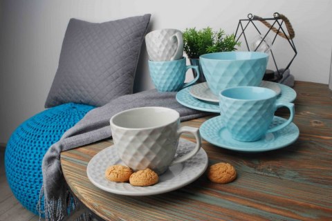 MISKA CERAMICZNA 15.5cm 700ml DIAMOND GREY MONDEX HTPR2173