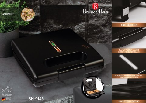 OPIEKACZ DO TOSTÓW TRÓJKĄT BERLINGER HAUS BLACK ROSE BH-9145
