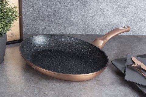 PATELNIA DO RYB Z POWŁOKĄ GRANITOWĄ 35X25CM BERLINGER HAUS ROSE GOLD BH-7170