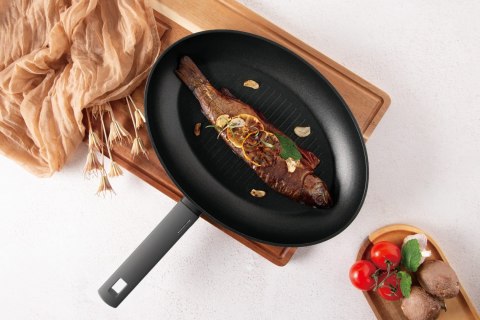 PATELNIA DO RYB Z POWŁOKĄ TYTANOWĄ 35X25CM BERLINGER HAUS ANTRACIT BH-8134