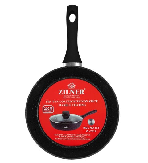 PATELNIA GŁĘBOKA 20CM 1.2L POWŁOKA MARMUROWA Z POKR. ZILNER ZL-7713 (9214)