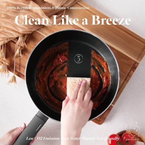 PATELNIA GŁĘBOKA CHEF FLIP Z POWŁOKĄ TYTANOWĄ 26CM BERLINGER HAUS ANTRACIT BH-8119