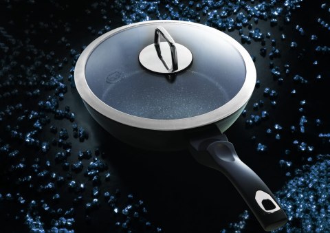 PATELNIA GŁĘBOKA GRANITOWA 24CM BERLINGER HAUS BLACK SILVER BH-1853