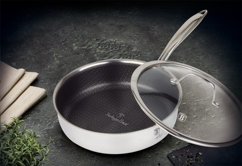 PATELNIA GŁĘBOKA STALOWA 18 10 24cm BERLINGER HAUS ETERNAL COLLECTION BH-7443