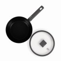 PATELNIA GŁĘBOKA TYTANOWA Z POKRYWKĄ 24CM BERLINGER HAUS ANTRACIT BH-8122